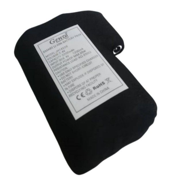 Paquete de batería de iones de litio 18650 envuelto en tela negra 2S1P 7,4 V 2000mAh 2200mAh 2600mAh 3500mAh paquetes de baterías para guantes calentados
