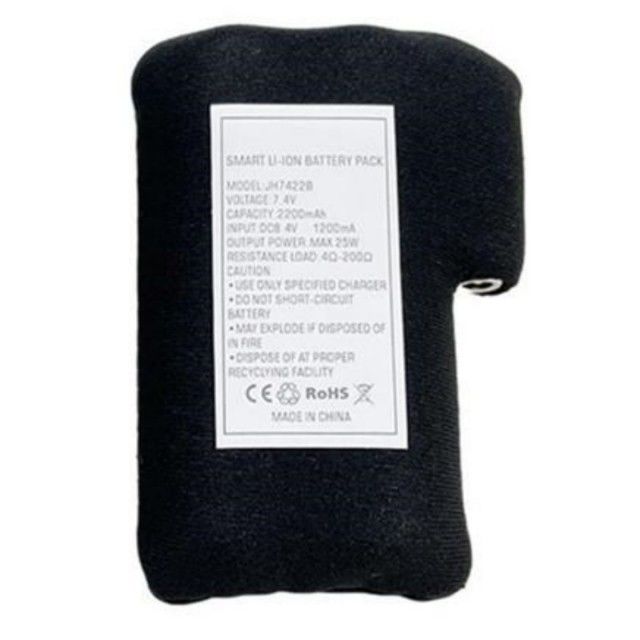 Paquete de batería de iones de litio 18650 envuelto en tela negra 2S1P 7,4 V 2000mAh 2200mAh 2600mAh 3500mAh paquetes de baterías para guantes calentados