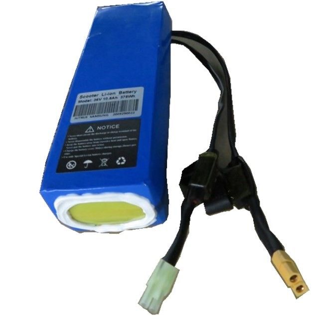 Paquete de batería 12v 18650 2600mAh 36V 10.4Ah con XT60 para scooter E