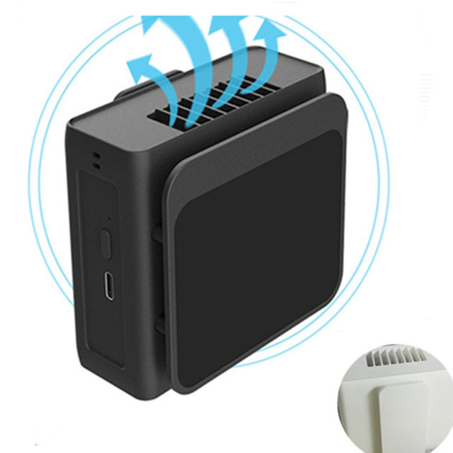 Ventilador personal multifunción para colgar en el cuello, ventilador con clip para la cintura, batería incorporada de 5000 mAh, ventiladores portátiles USB de 5 V