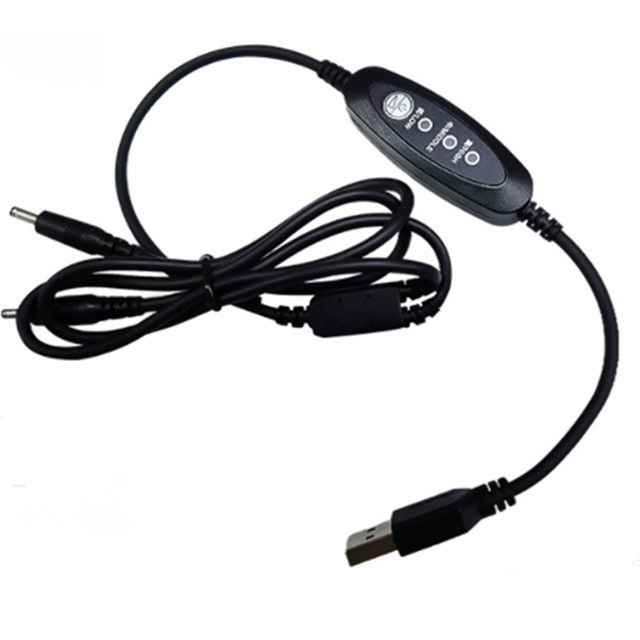 Cable de corriente continua Usb de bajo voltaje Cable de interruptor de alimentación USB de ángulo recto de 13 cm
