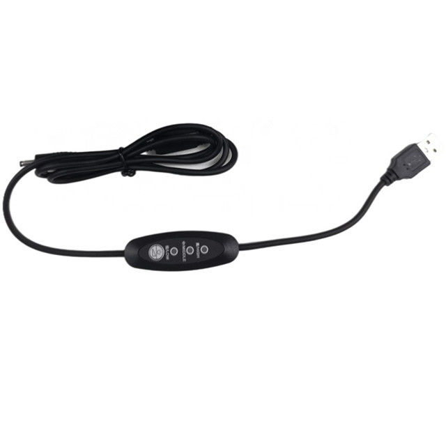 Cable de corriente continua Usb de bajo voltaje Cable de interruptor de alimentación USB de ángulo recto de 13 cm