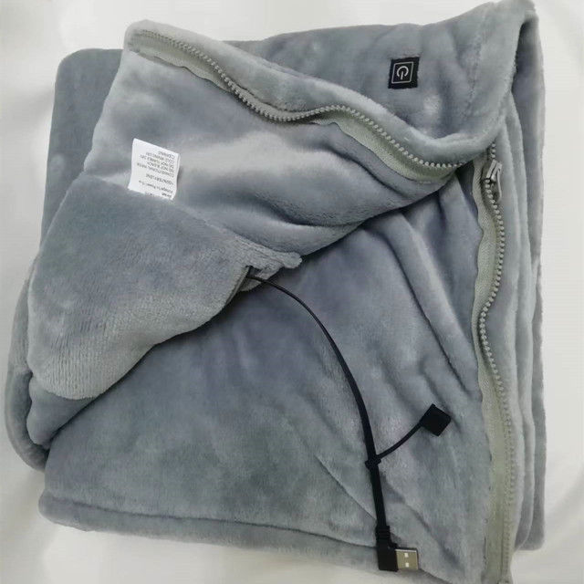 Manta infrarroja calentada de bajo voltaje Sábana calentada segura de 80 x 150 cm con USB