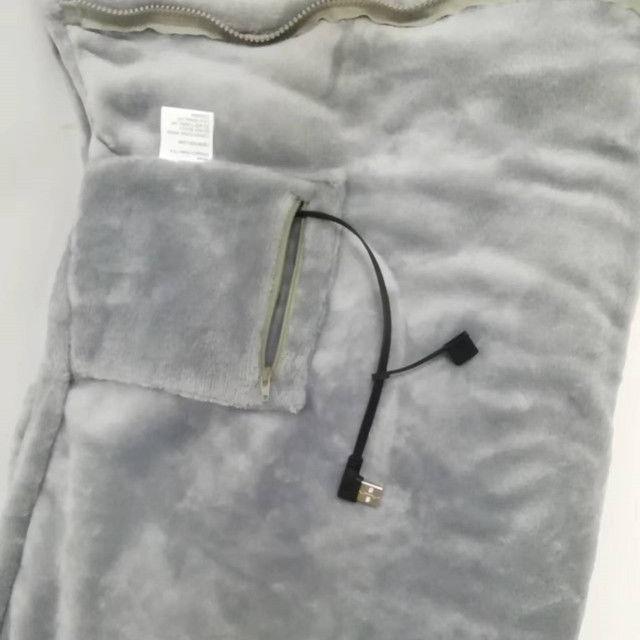 Manta infrarroja calentada de bajo voltaje Sábana calentada segura de 80 x 150 cm con USB