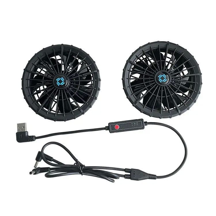 Ventilador de ropa exterior de refrigeración de verano con 3 niveles de velocidad para chaqueta, ventilador de refrigeración, súper delgado, 34 mm