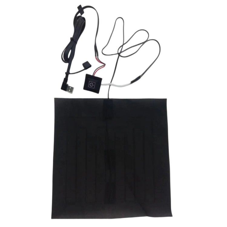 Ropa a medida almohadillas de calefacción 24 * 24cm para almohada caliente 5V con cabeza de flexión USB