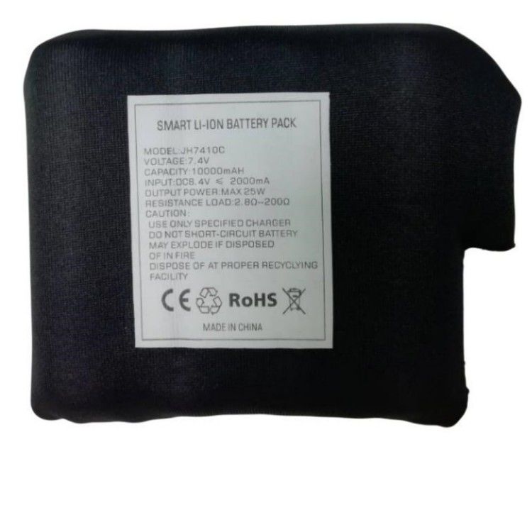 Ropa de buceo negra envuelta 7.4 V 10000mah Batería 21700 2S2P para abrigo caliente
