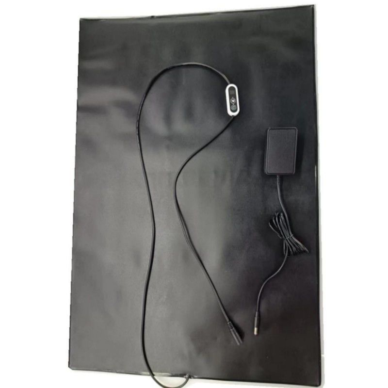 Almofada de calefacción de PVC para mascotas 12V almohadilla de calefacción 60x40cm con controlador de temperatura para perro y gato