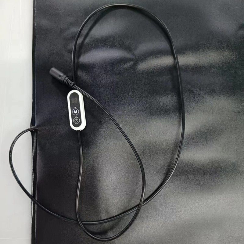 Almofada de calefacción de PVC para mascotas 12V almohadilla de calefacción 60x40cm con controlador de temperatura para perro y gato