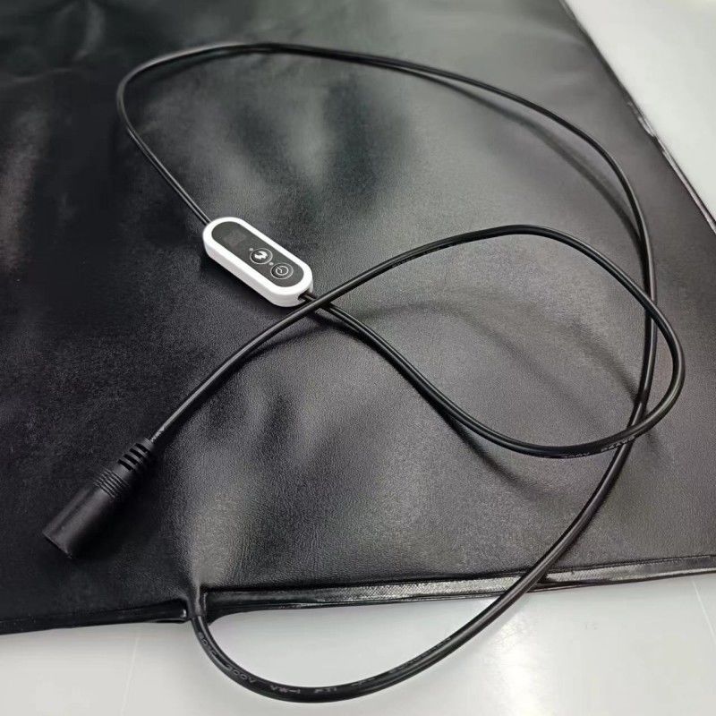 Almofada de calefacción de PVC para mascotas 12V almohadilla de calefacción 60x40cm con controlador de temperatura para perro y gato