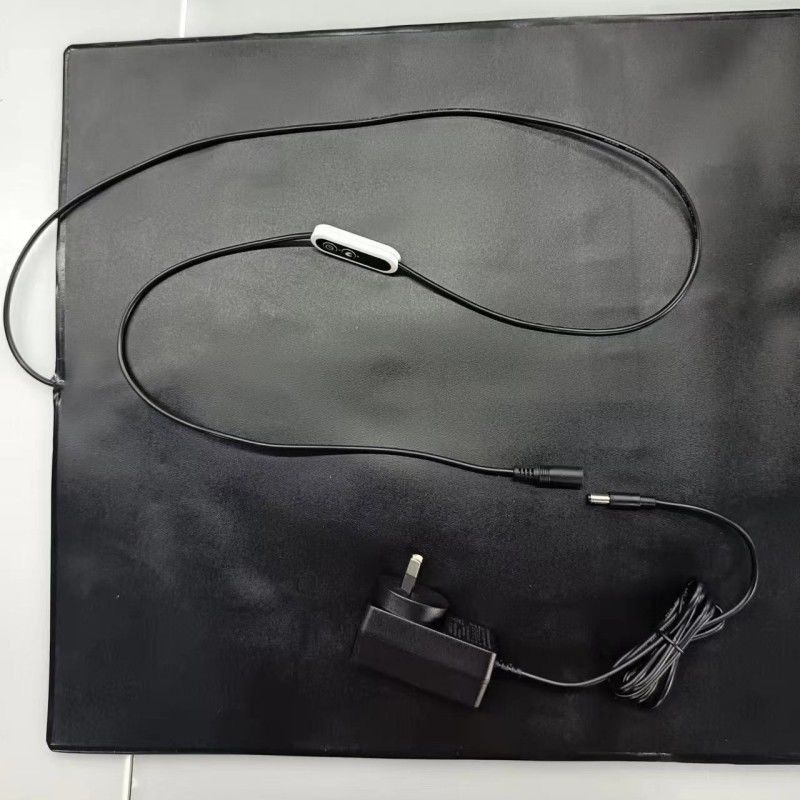 Almofada de calefacción de PVC para mascotas 12V almohadilla de calefacción 60x40cm con controlador de temperatura para perro y gato