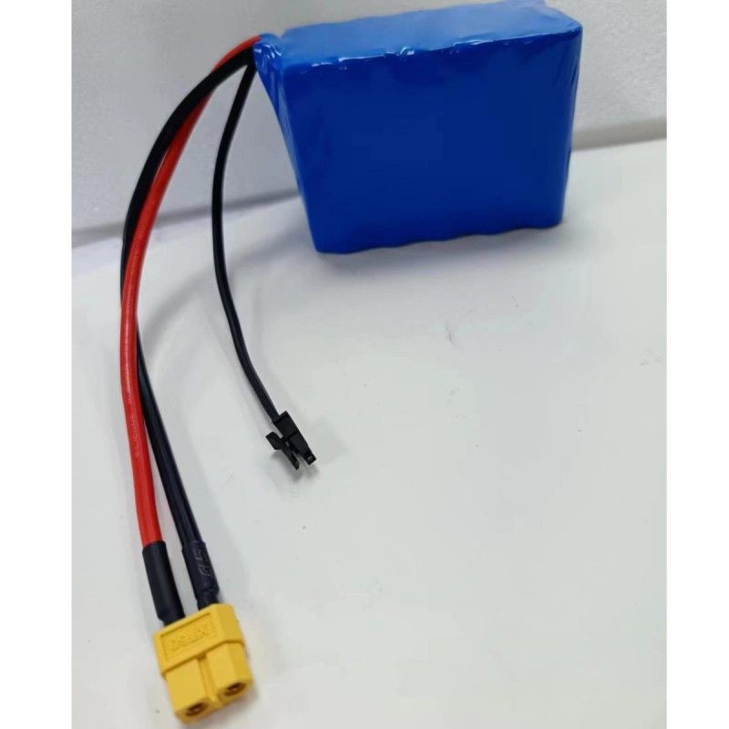 3S5P 18650 Batería de 11.1V 16Ah con conector de carga MX3.0 Descarga XT60 Conector femenino