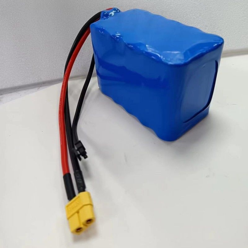 3S5P 18650 Batería de 11.1V 16Ah con conector de carga MX3.0 Descarga XT60 Conector femenino