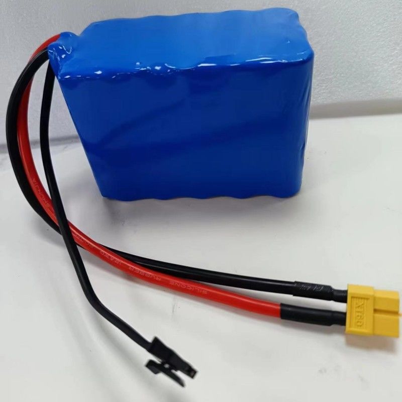 3S5P 18650 Batería de 11.1V 16Ah con conector de carga MX3.0 Descarga XT60 Conector femenino