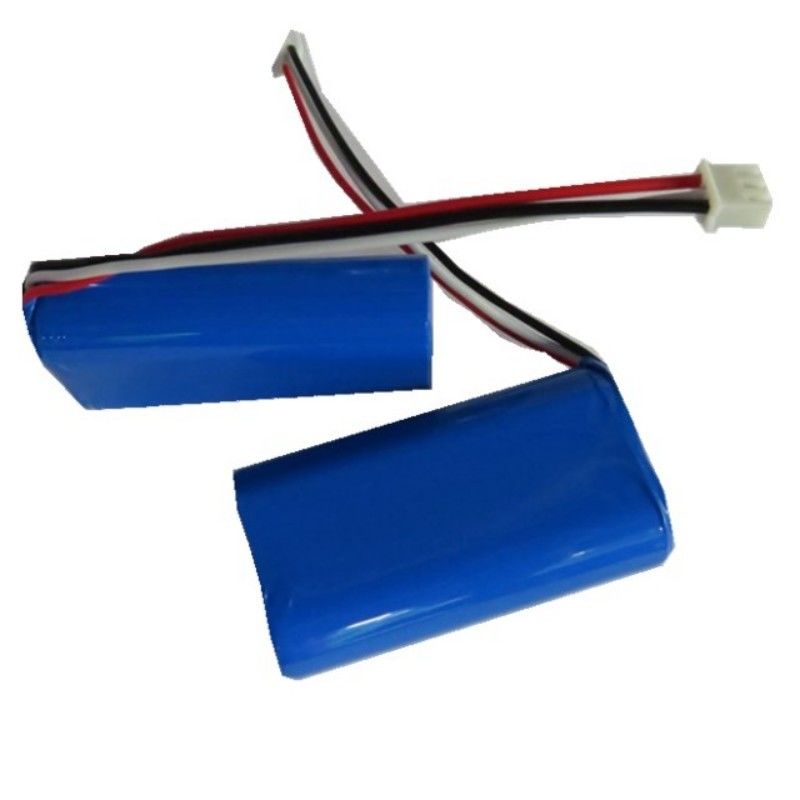 7.4V 2600mAh 18650 paquete de baterías con 3 cables y 3 pines de contacto para la máquina Pos