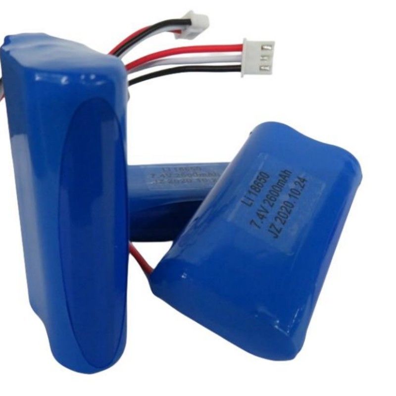 7.4V 2600mAh 18650 paquete de baterías con 3 cables y 3 pines de contacto para la máquina Pos