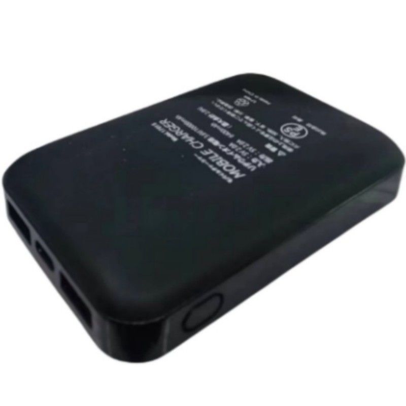 5V 2A USB 10000 Mah Banco de energía con doble puerto USB Banco de energía con batería negra