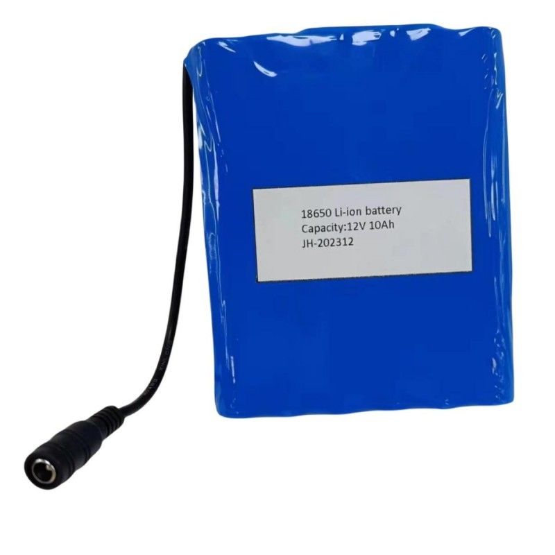 Batería plana 12V 10Ah 18650 Batería de litio 3s4p con enchufe DC femenino para almohadilla de calefacción de PVC