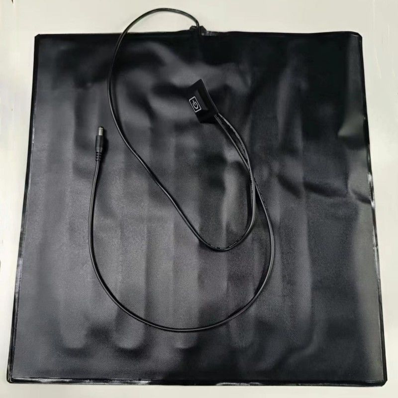 Pads de calefacción personalizados de 35x35cm 12V con enchufe de corriente continua para bolsas de entrega de alimentos calientes
