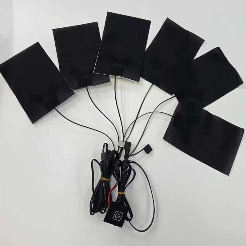 6 en 1 ropa almohadillas de calefacción 10x15 cm longitud del cable 1M máxima temperatura 50 grados