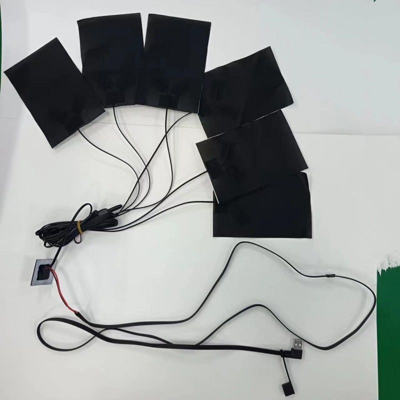 6 en 1 ropa almohadillas de calefacción 10x15 cm longitud del cable 1M máxima temperatura 50 grados