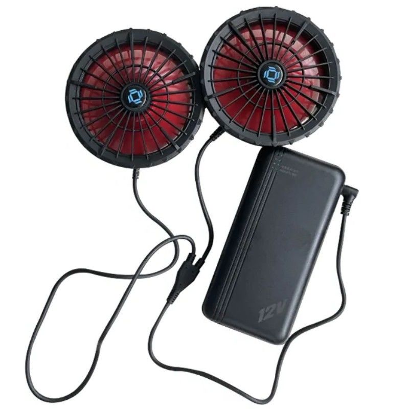 Aire acondicionado chaqueta de refrigeración batería de ventilador 12v 20000mAh Alta velocidad 10H Tiempo de trabajo