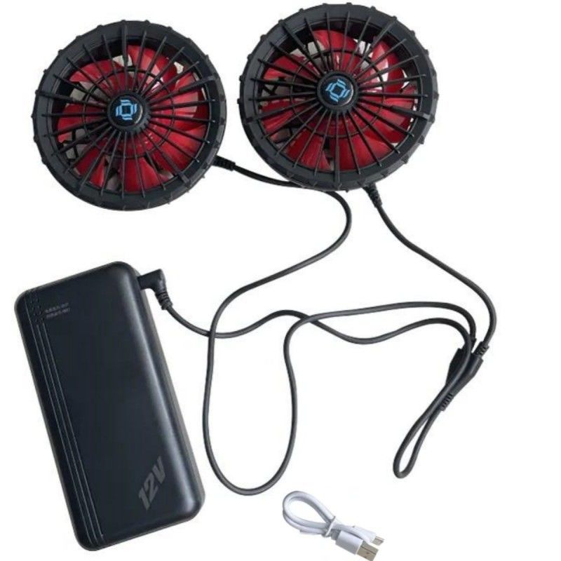 12v batería chaqueta de enfriamiento ventilador conjunto a toda velocidad 12 horas de trabajo para enfriamiento chaqueta chaqueta