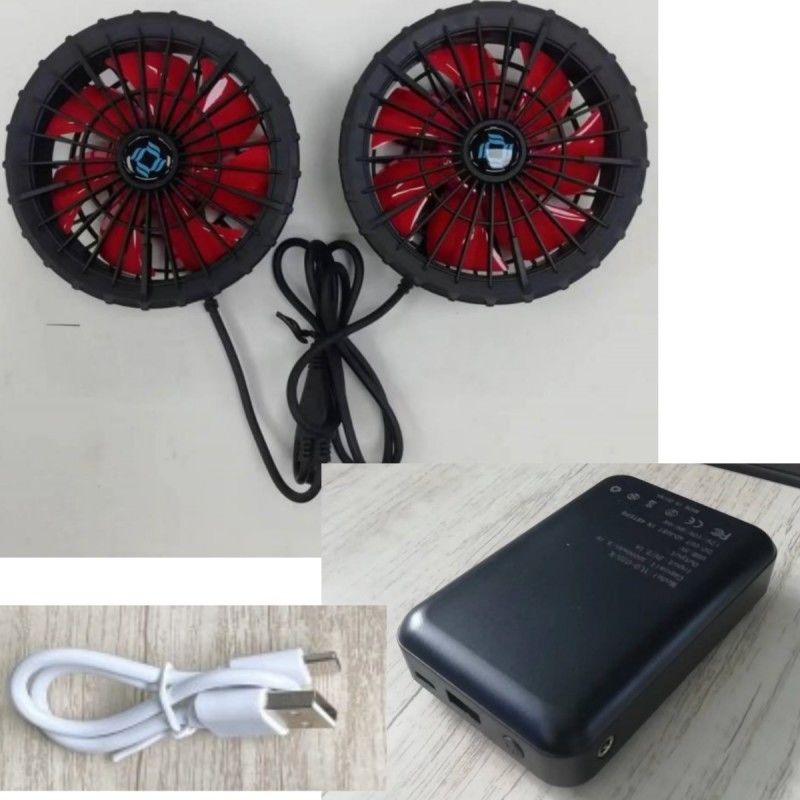 Vestidos de trabajo chaqueta de enfriamiento con batería de ventilador 12V 10000mAh con motor sin escobillas chino