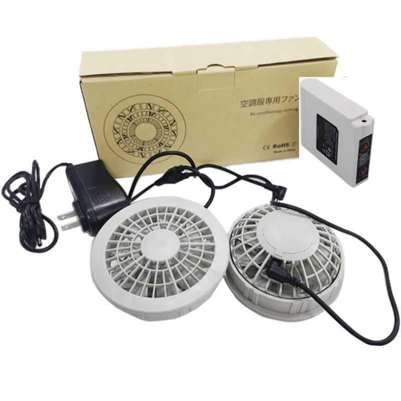 Conjunto de batería de ventilador PSE 7.4V 5200mAh Conjunto de ventilador de enfriamiento de chaqueta 4 niveles de velocidad del viento