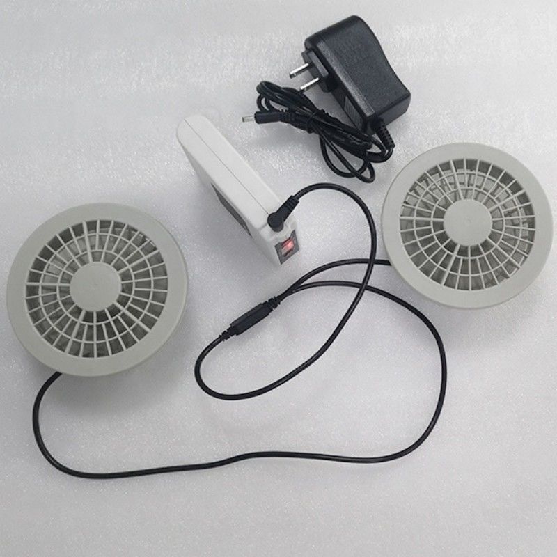 Conjunto de batería de ventilador PSE 7.4V 5200mAh Conjunto de ventilador de enfriamiento de chaqueta 4 niveles de velocidad del viento