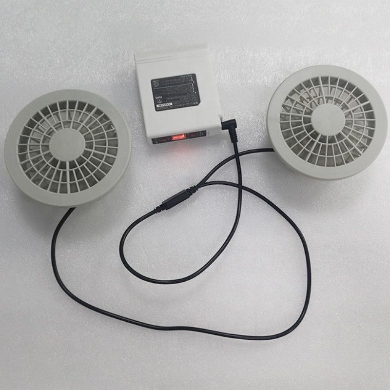 Conjunto de batería de ventilador PSE 7.4V 5200mAh Conjunto de ventilador de enfriamiento de chaqueta 4 niveles de velocidad del viento