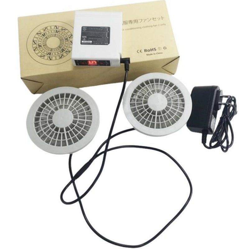 Conjunto de batería de ventilador PSE 7.4V 5200mAh Conjunto de ventilador de enfriamiento de chaqueta 4 niveles de velocidad del viento