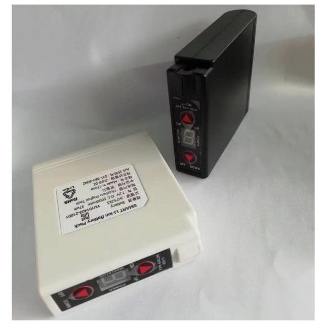 KC 7.4V 5200mAh Ropa calentada Batería de abanico de ventilador Batería con interruptor ON/OFF Control de temperatura hacia arriba y hacia abajo