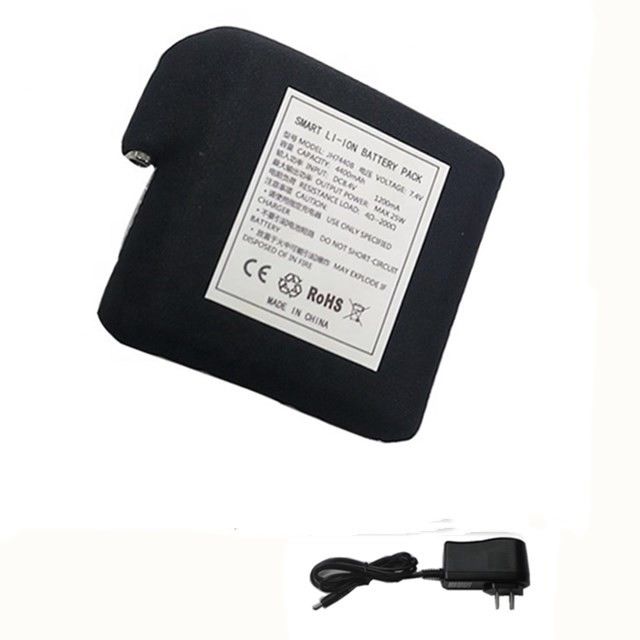 Batería envuelta en tela negra 7.4V 4400mAh 5200mAh 6400mAh 7000mAh Baterías para chalecos calientes