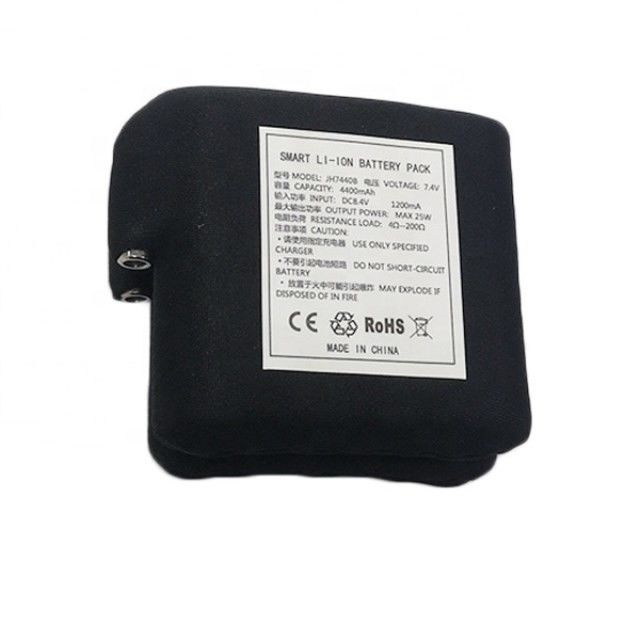 Batería envuelta en tela negra 7.4V 4400mAh 5200mAh 6400mAh 7000mAh Baterías para chalecos calientes