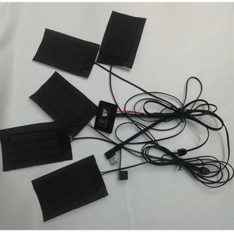 Ropa de mantas almohadillas de calefacción 5pcs cada uno 7x11cm 5 en uno 5V USB almohadilla de calefacción para chaleco