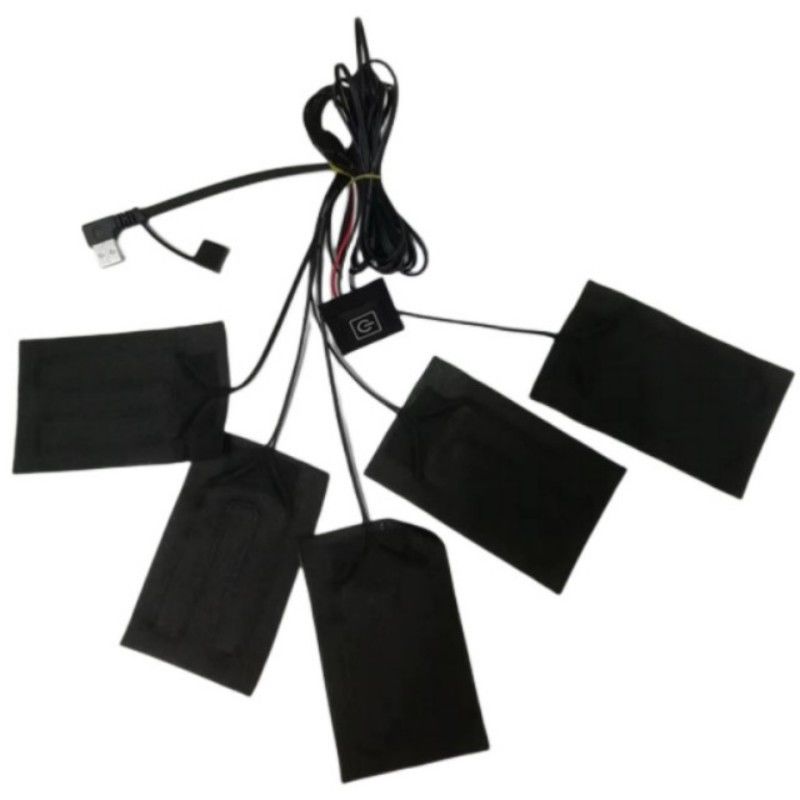 Ropa de mantas almohadillas de calefacción 5pcs cada uno 7x11cm 5 en uno 5V USB almohadilla de calefacción para chaleco
