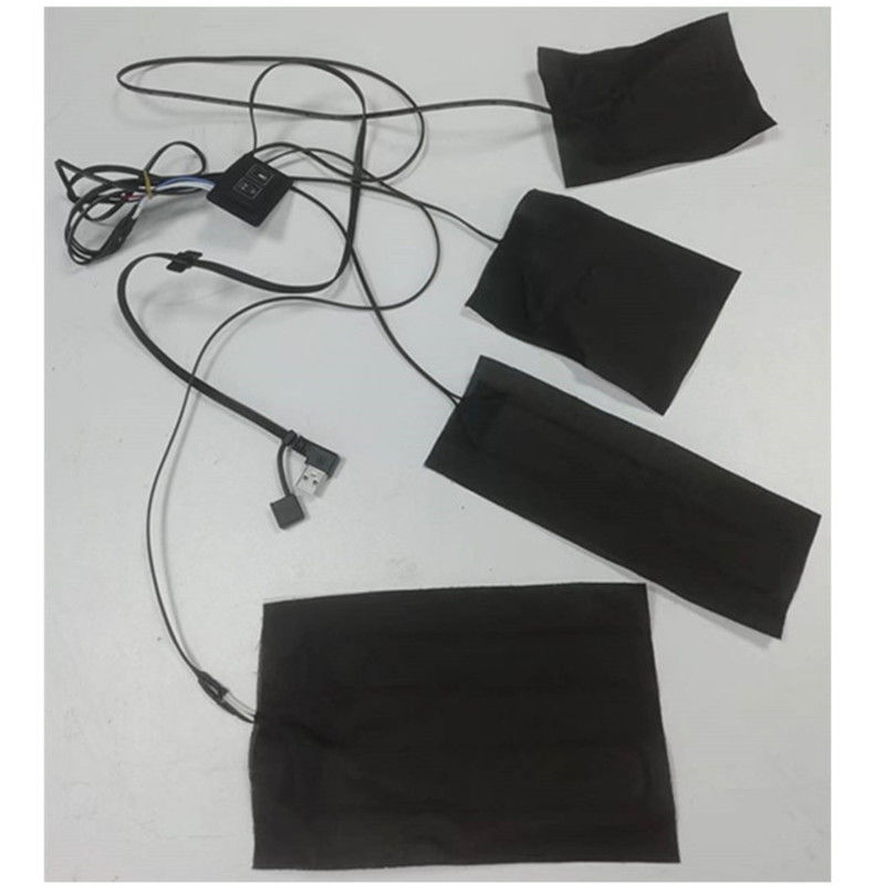 Pad de calefacción de chaqueta 4pads 4 en 1 de infrarrojos lejanos 5V USB chapa de calefacción para ropa