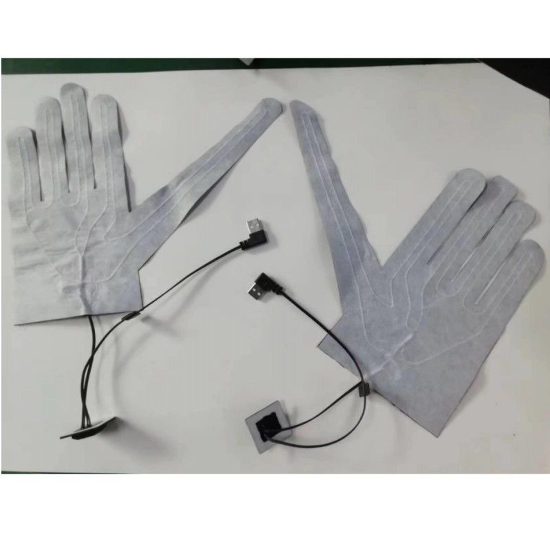Ropa almohadillas de calefacción para guantes 5V USB con interruptor de calefacción para guante caliente