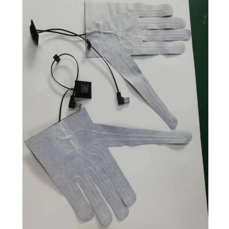 Ropa almohadillas de calefacción para guantes 5V USB con interruptor de calefacción para guante caliente