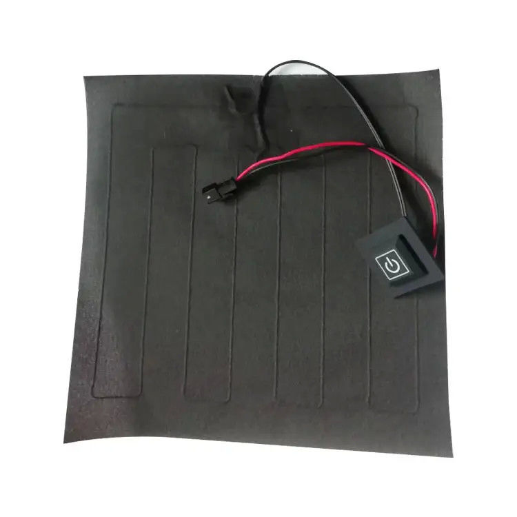 Ropa a medida almohadilla de calefacción tamaño 20x20cm 3.7V con SM 2Pin enchufe
