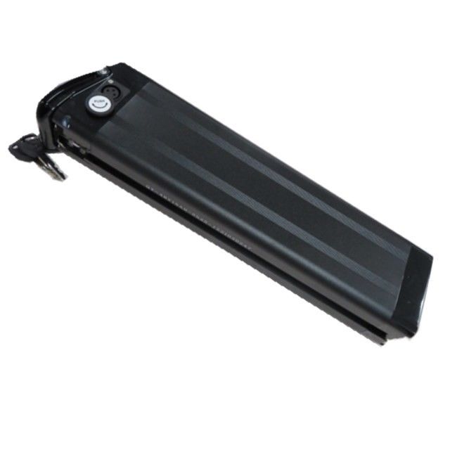 Paquete de baterías de pescado de plata 48V 15Ah para ebike con puerto de carga de cabeza de cañón 3P