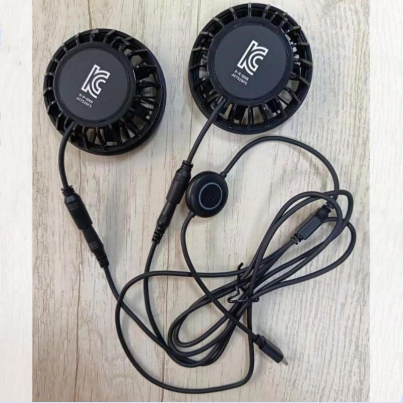 Fan de pantalones 2pcs pequeño ventilador de enfriamiento 5V con enchufe tipo-C