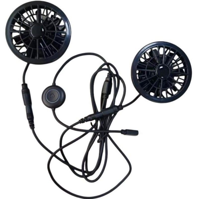 Fan de pantalones 2pcs pequeño ventilador de enfriamiento 5V con enchufe tipo-C