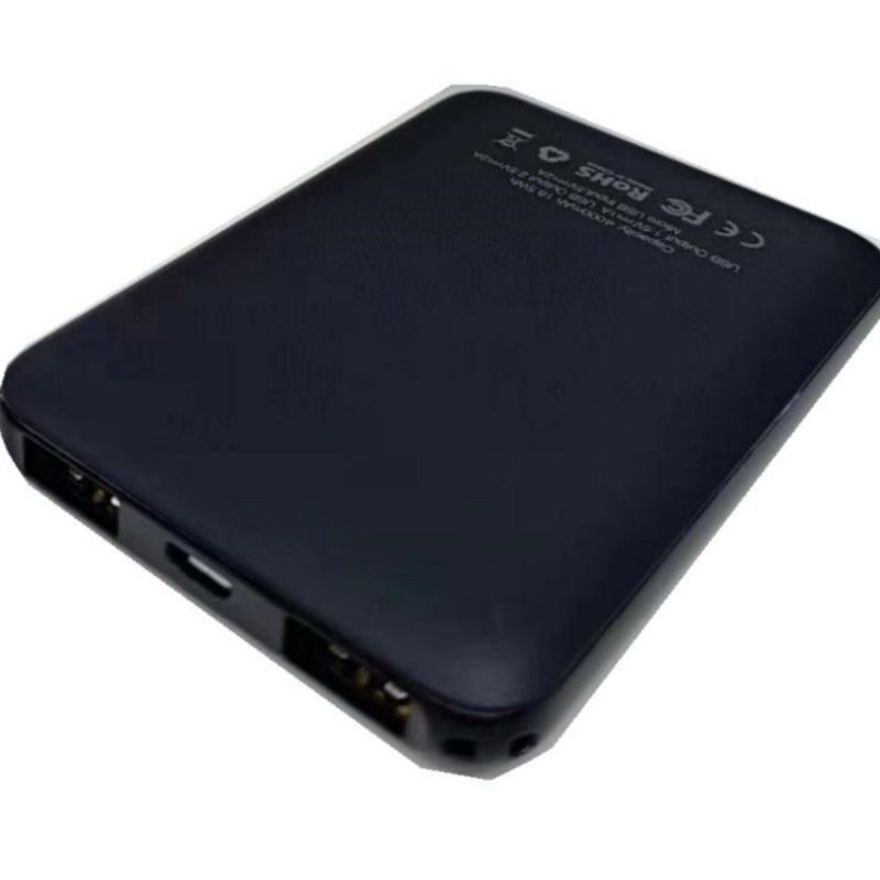 Mini Powerbank más rápido 4000mAh 5V 2A Banco de energía de batería super delgada de tamaño de palma