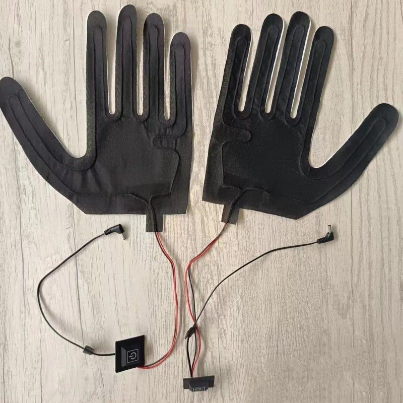 Pad de calefacción de 7.4V personalizado para guantes con enchufe DC 3.5x1.35mm