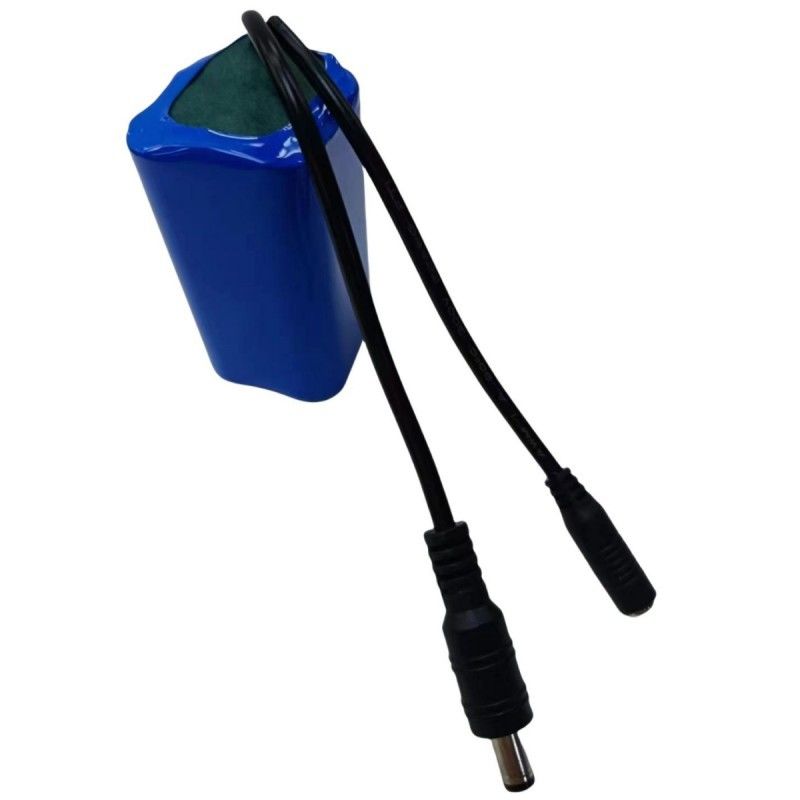 Batería de 7,4 V Capacidad máxima para 4 celdas 18650 Batería con enchufe de corriente continua