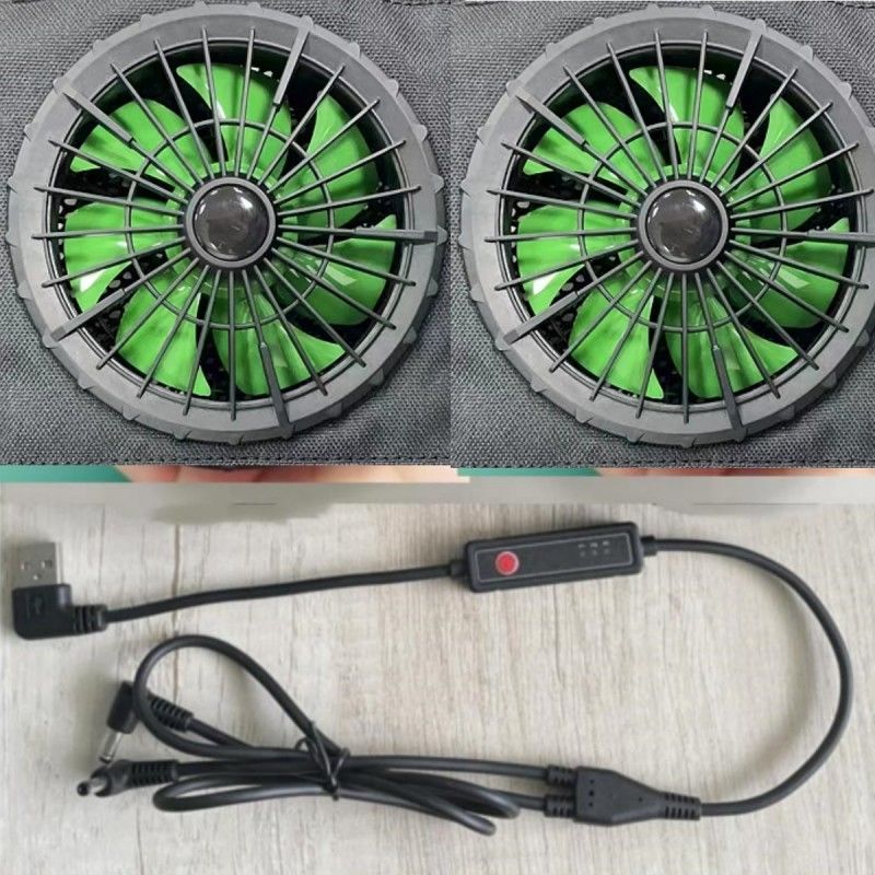 Ventilador rotatorio externo de la chaqueta de la paleta del diámetro 105m m 7 para la ropa al aire libre