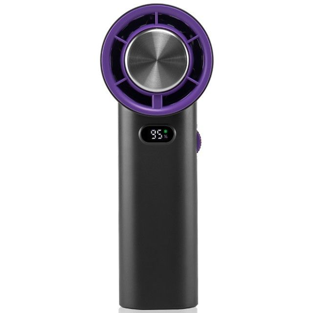 Ventilador de enfriamiento de hielo con regulación de velocidad continua, 13000 RPM, sin aspas, portátil, de mano, 3600 mAh