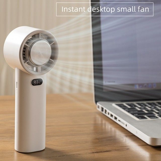 Ventilador de enfriamiento de hielo con regulación de velocidad continua, 13000 RPM, sin aspas, portátil, de mano, 3600 mAh